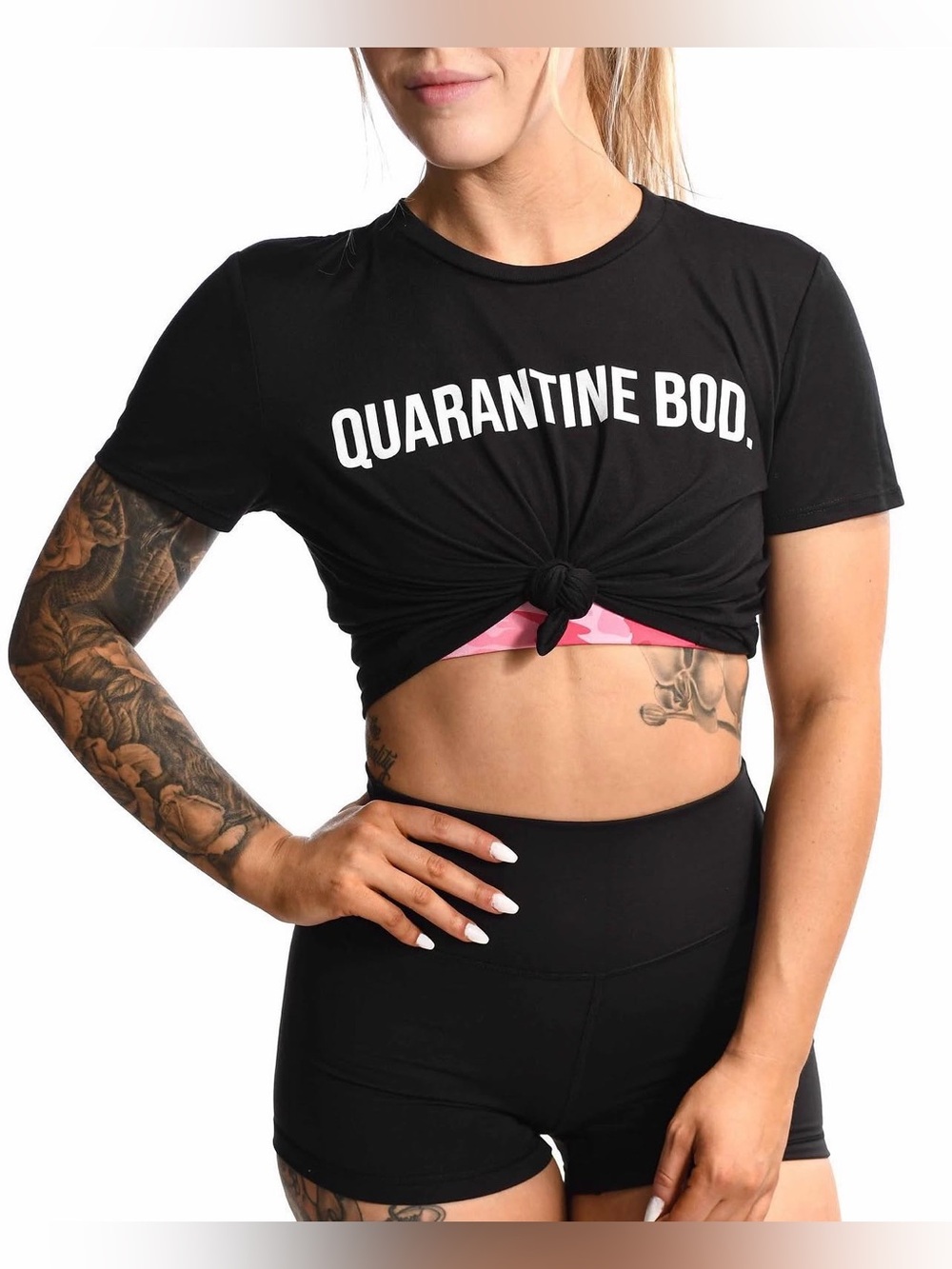 NWOT Til You Collapse Quarantine Bod Crop Top